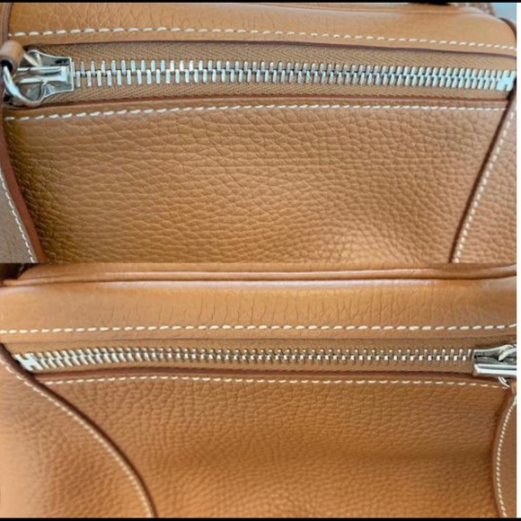 Hermès Lindy 30 in Taurillon Gold clemence 2017 - Picture 5 of 9